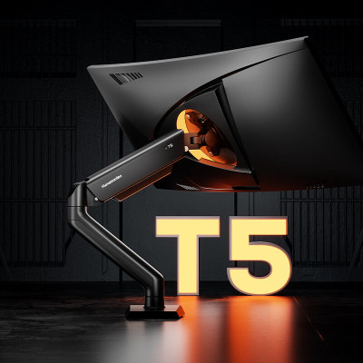 松能T5电脑桌显示器支架T5-1B 快速拆洗升价旋转承重9KG 电脑桌 6252