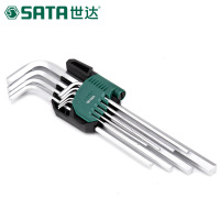 世达(SATA)9件铬钒钢特长内六角扳手组套 内六角螺丝刀扳手 09103A 1套(2套起订)