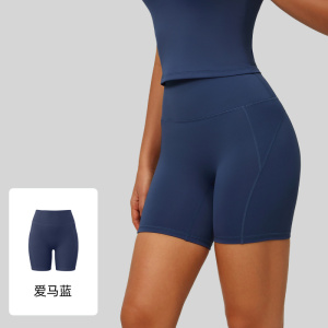 纯色裸感锦瑜伽服运动健身显瘦两件套塑形高弹瑜伽套装