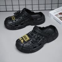 EVA轻便透气百搭沙滩度假休闲防滑大码男鞋夏季新款男士包头凉鞋_416