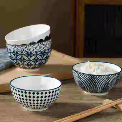 内野(UCHINO) 复古日式陶瓷碗套装HU-GTW00-1