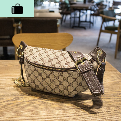 ins超火胸包女2020新款潮时尚斜挎腰包春夏百搭洋气网红单肩小包NEW LAKE 灰色女斜挎包