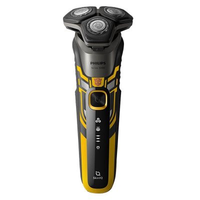 飞利浦(PHILIPS)电动剃须刀蜂巢5系变形金刚大黄蜂联名 SkinIQ智能感应 微提切科技刮胡刀S5618/09