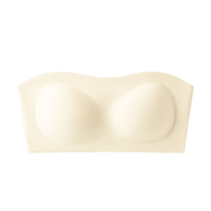 猫人粉底液无肩带抹胸女士防滑不掉小胸聚拢隐形无痕防走光内衣