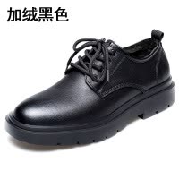 皮鞋男2025新款休闲单鞋男士真皮舒适商务正装皮鞋男工装加绒棉鞋