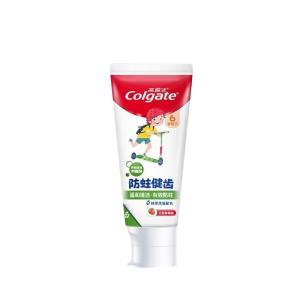 高露洁(Colgate)儿童牙膏 0-6岁含氟防蛀0添加70g(草莓味)