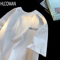 HLCOMAN美式T恤短袖男夏季潮ins2025新款慵懒风潮流情侣半袖上衣