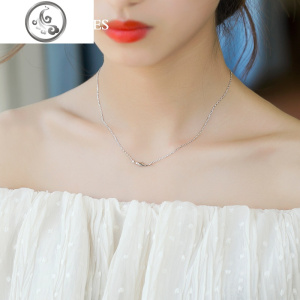 925银可爱海豚项链女锁骨链银饰品日韩简约小鱼韩国生日学生 JiMi