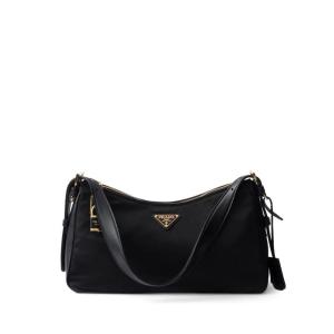 普拉达(PRADA)再生尼龙环保材质女士单肩包大容量日常通勤手提斜 BLACK