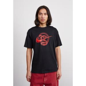 NIKE男士短袖T恤 圆领印花宽松直筒男黑颜色休闲潮流男装休闲短袖T恤