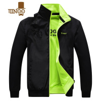 YANXU冬男式单衣运动夹克两面穿外套运动服秋季青年休闲外衣防风