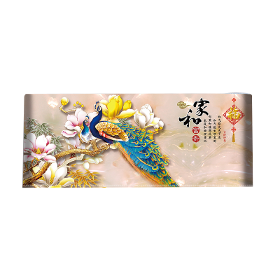 幸福派挂机空调罩格力美的挂机空调防尘罩开机不取卧室1.5P匹挂式空调罩套盖布4038富贵玉孔雀80*20*35cm