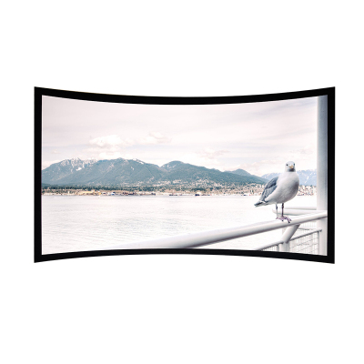 经科JK弧形画框幕布窄边框HB-CW2高分子高增益复合幕133寸16:10