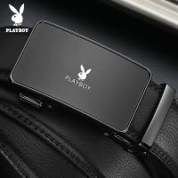 花花公子官方旗舰店男士皮带真皮自动扣高档商务休闲牛皮裤腰带男