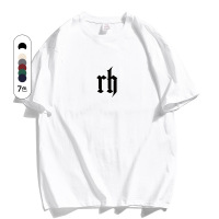 短袖T恤男夏季新款潮牌ins纯棉印花上衣潮体恤男士休闲打底衫男装