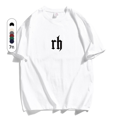 短袖T恤男夏季新款潮牌ins纯棉印花上衣潮体恤男士休闲打底衫男装_453