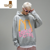 YANXU「麦当LOST发泡印花连帽卫衣