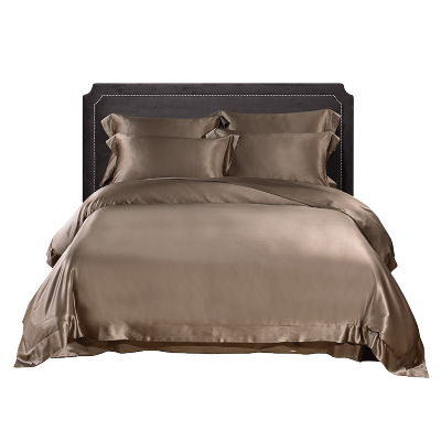 美帮汇真丝三件套蚕丝被套单人床宿舍床上用品学生床单女套件