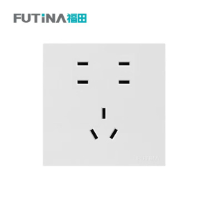 福田 插座 大面板家用墙壁插座面板 7孔10A 单位:个