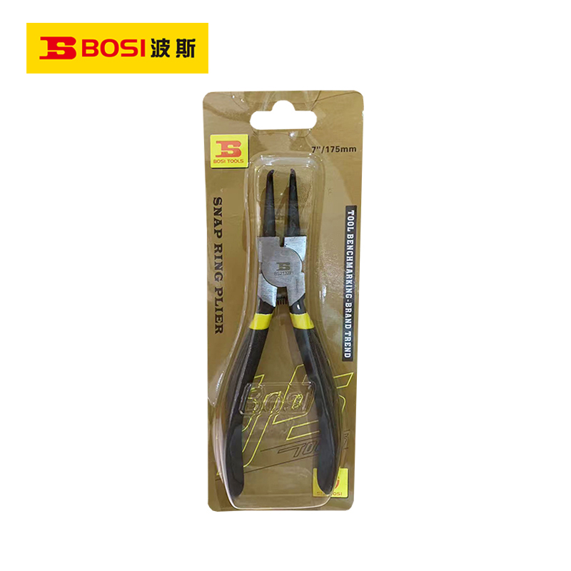 波斯(BOSI)精品挡圈钳(7"/175mm穴弯)把