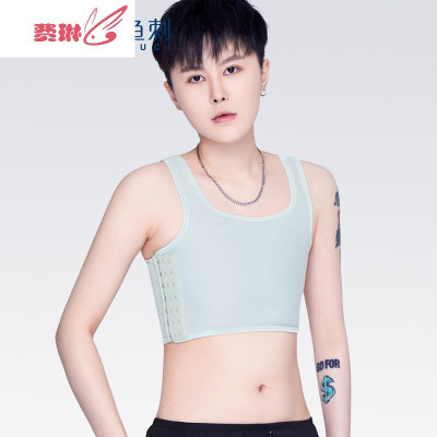 les束胸女内衣大胸显小帅TT显胸小背心lala无绷带塑胸费琳文胸胸罩