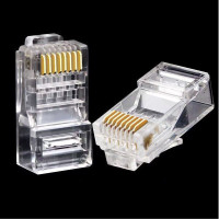 百晟长恒 BSCH-A58 六类金属屏蔽镀金8芯 网络水晶头 50.00 个/包(计价单位:包)透明