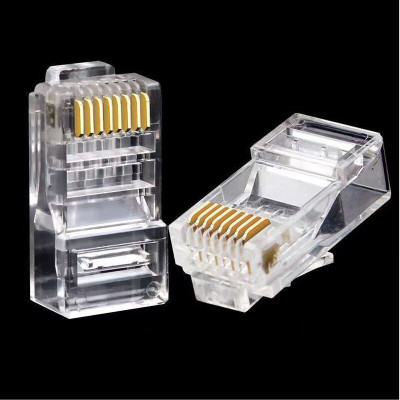 百晟长恒 BSCH-A58 六类金属屏蔽镀金8芯 网络水晶头 50.00 个/包(计价单位:包)透明