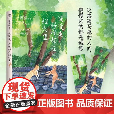 慢慢来,好戏都在烟火里正版文学书籍 汪曾祺 梁实秋 丰子恺 沈从文等名家写给每一个人的生活之书 岁月不声不响 你且不慌不