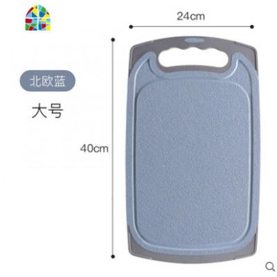 家用小麦秆菜板砧板案板宿舍切水果面板厨房小迷你占板粘板 FENGHOU 不易留痕北欧蓝大号(24*40CM)