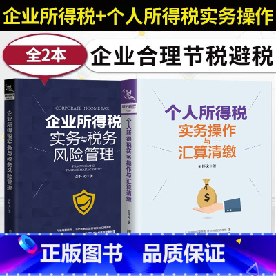 [正版]新版2册 企业所得税实务与税务风险管理+个人所得税实务操作与汇算清缴 企业管理税收筹划投资融资经营决策增值税筹