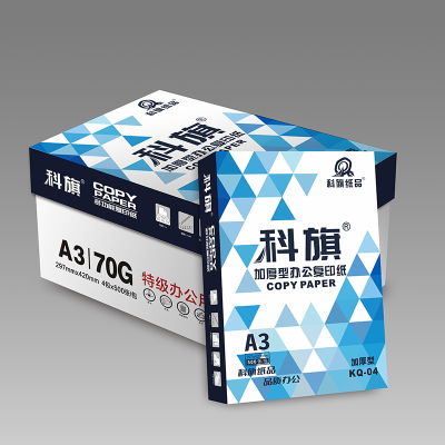 宣皇 科旗04号a3打印纸70g复印纸500张/包办公专用纸学生用纸a3打印白纸 科旗04号A3 70G 4包/箱