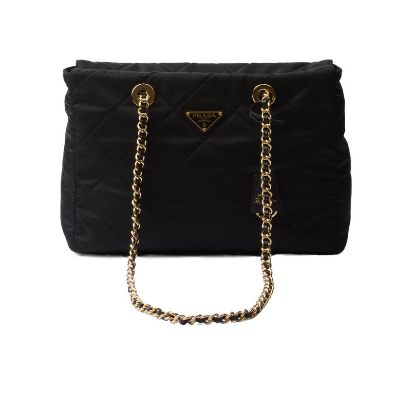 普拉达(PRADA)中号再生尼龙托特包时尚百搭配饰多功能手提斜挎包
