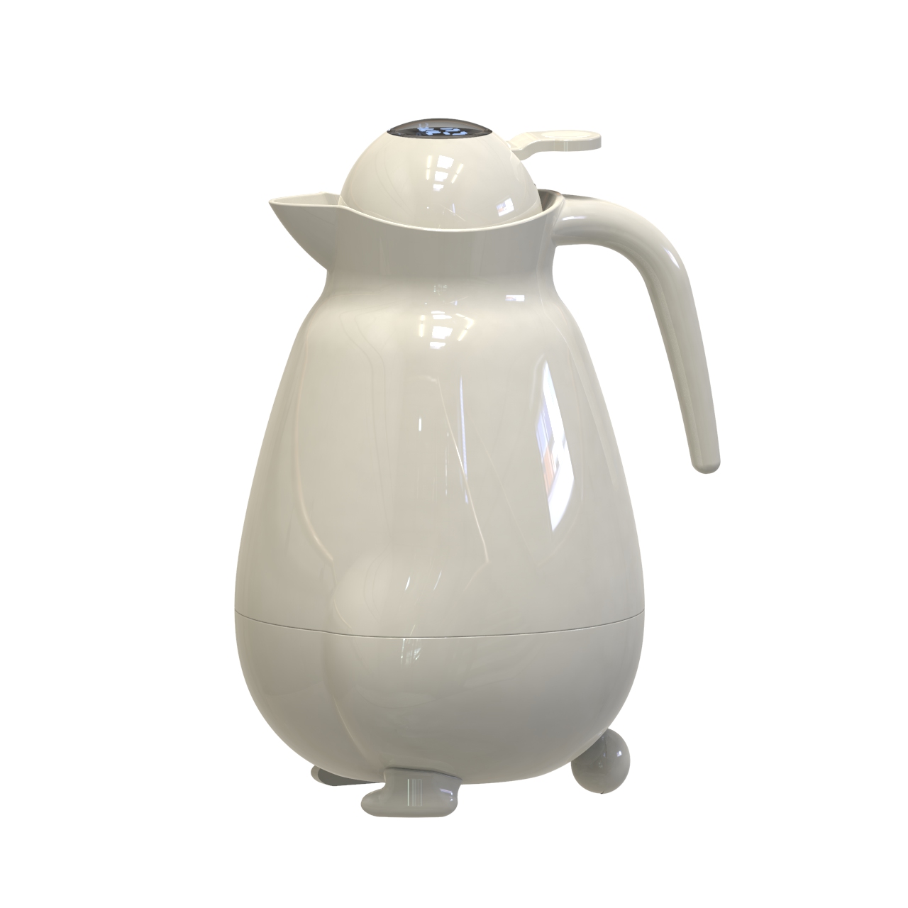 FULL 欧式智能显温水壶家用大容量真空壶玻璃胆PP保温壶 个