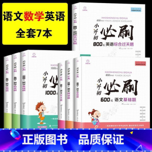 小升初必刷题[语文+数学+英语]全套7本 小学升初中 [正版]2024年小升初必刷题人教版语文数学英语全套3本系统总复习