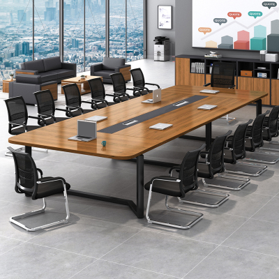 办公会议桌椅小型长条桌简约现代员工培训洽谈桌椅