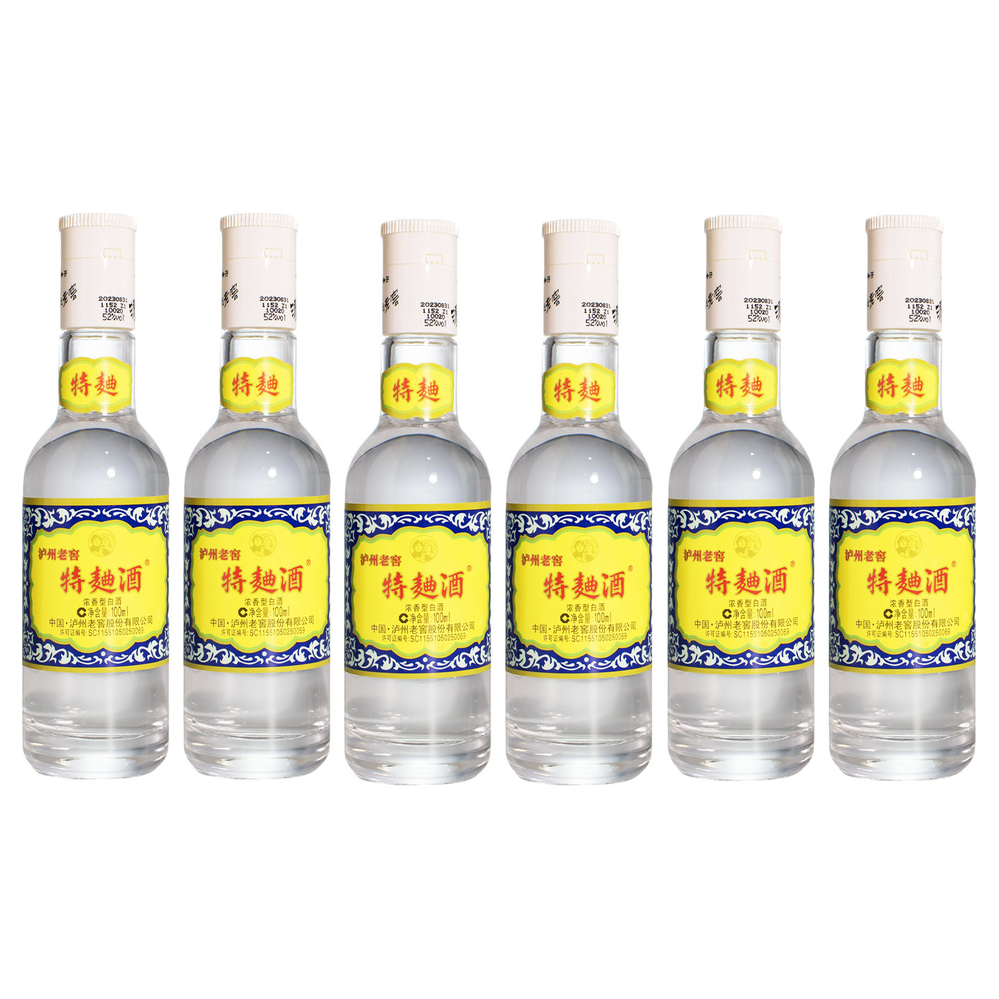 泸州老窖 特曲60版 52度100ml*12 浓香型白酒