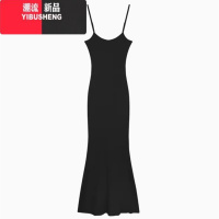 YIBUSHENG红色吊带裙辣妹连衣裙女季性感长裙修身包臀裙御姐风裙子小妈裙