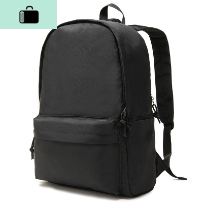 日韩休闲牛津布帆布双肩包男女学生书包背包韩版潮旅行包NEW LAKE 聚酯纤维黑色升级加大版