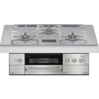 日本原装进口RINNAI/林内燃气灶电源款嵌入式烤箱灶DELICIA亮白色RHS71W31E14VCASTW 天然气