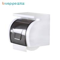 蓝风笛 纸巾盒 白色免打孔 个