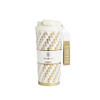 [礼品专供]亚摩斯(Amos)纯钛咖啡杯 保温杯纯钛水杯双饮口杯盖旅行随手520ml钛杯