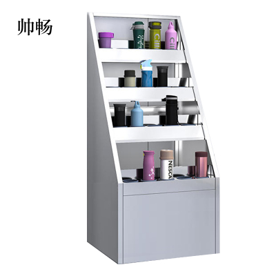 帅畅304不锈钢员工车间多格茶杯放置收纳柜20位水杯架1250*550*490