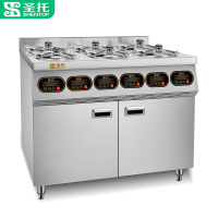 圣托全自动智能商用煲仔饭机六头锡纸锅巴数码人气煲仔炉