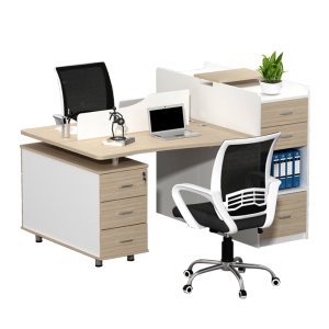 慧采云 办公家具屏风职员桌现代简约办公桌员工桌2人位电脑桌财务桌