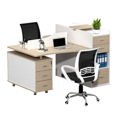 慧采云 办公家具屏风职员桌现代简约办公桌员工桌2人位电脑桌财务桌