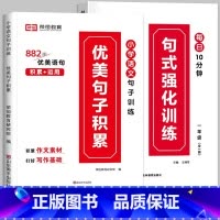 [推荐全2册]句式训练+优美句子 小学六年级 [正版]荣恒小学语文句式训练大全一二三四五六年级扩句仿句组词造句修改病句好