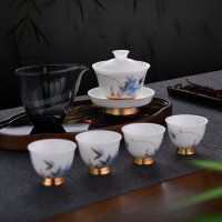 MULTIPOTENT整套功夫茶具套装黄旭东大师作品冰凝玉迎福高风傲然小套组