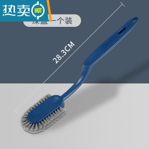 敬平鞋刷子多功能软毛刷鞋子器不伤鞋无死角长柄鞋刷家用清洁专用刷 蓝色升级款[不伤鞋]收藏加购优先发货