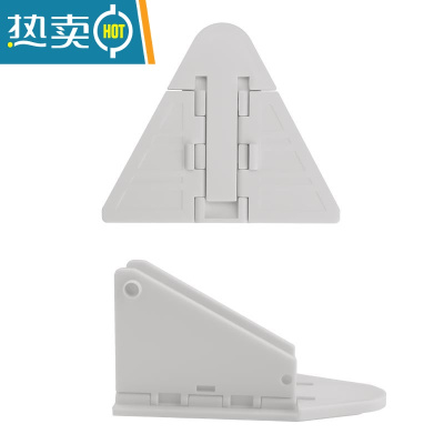 显彩衣柜推拉门锁移门卡扣防开门平移固定器儿童安全防护滑窗户锁扣 [白色][20只装]房门安全扣