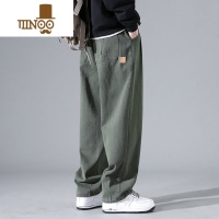 YANXU工装裤子男士夏季新款宽松直筒美式休闲潮牌垂感阔腿大码薄款长裤
